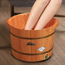 Vasca Per Pediluvio, Vasca Per I Piedi In Legno Massaggio Per La Salute Vasca Per I Piedi Che Aumenta In Modo Durevole Idromassaggio Massaggio Plantare Spa Sauna Bagno (colore : Oak 300mm)
