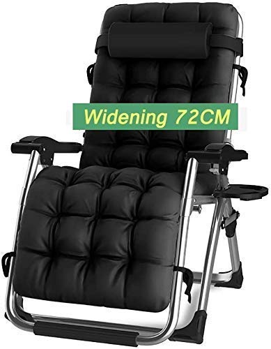 LLSS Lettino Prendisole Sedie da Giardino Pieghevole Lettino Prendisole Comodo Extra Ampio Terrazza reclinabile a gravità Zero Pieghevole reclinabile Regolabile con Cuscini Support