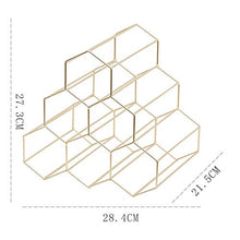 Semplice Moderno Vino Rack D'oro High-End Triangolare Ferro Wine Cabinet Creativo Vino Decorazione Vino Espositore