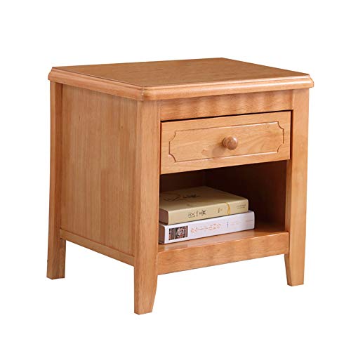Comodino HAIZHEN Legno massello con 1 cassetto. Camera da Letto
