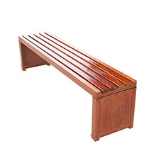 Outdoor furniture Sedia da Parco Panca da Esterno, Sedili a doghe in Legno massello con staffe Metalliche Resistenti alle intemperie, Il Cortile Quadrato attende sedie per Il Tempo Libero