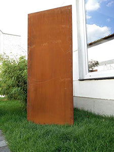 Zen Man Recinzione in metallo arrugginito per giardino, recinzione da giardino, effetto ruggine, 180 x 75 cm, 031506-5