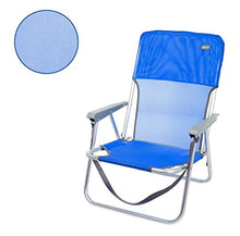 Aktive 62605 – Sedia da spiaggia pieghevole fissa in alluminio, 55 x 34 x 71 cm, con maniglia