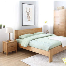 XiuHUa Comodino - Moderno e Minimalista Camera da Letto Comodino in Rovere cassetti Doppio cassetti mobili Eco-compatibili Mobili da Camera da Letto