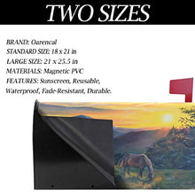 Sunset Horses Mountain Paesaggio Casella Postale Coperture Magnetiche Grandi Postali Casella Involucri Giardino Giardino Cortile Casa Decor Oversize Dimensioni 64,8 cm X 53,3 cm
