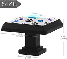 Dog Paw Pomelli per Porta Set di 4 Pomelli per Mobili Manopole per Cassetti Cucina Armadio Vetro