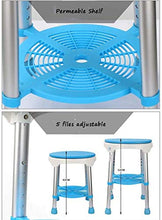 TUHFG Sgabello per Doccia Sgabello Doccia in Lega di Alluminio Bagno 360 Gradi Sedia da Bagno Rotante Antico Antiscivolo Sgabello Doccia Donne Incinte Carico Massimo 100kg Sedia da Bagno 100kg