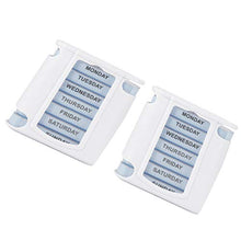 VIFERR Scatola Porta medicinali 2 Set Contenitore settimanale Portatile da 28 Griglie per compresse per Viaggi a casa