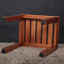 Sgabello con Seduta in Legno Poggiapiedi Sgabello da Barba con Piedini Antiscivolo Ripiano per Asciugamano Shampoo, Funziona in Bagno/Soggiorno/Camera da Letto/Giardino per Il Tempo Libero (col