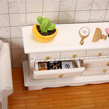 Mini armadio europeo a 5 cassetti cassettiera 1/12 casa delle bambole in miniatura decorazione camera da letto