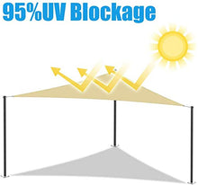 YTQ Vele Parasole Vela Tenda da Giardino Protezione Solare Triangolo Tenda Parasole Blocco 95% UV Impermeabile per Giardino Esterno 5 * 5 * 7,1 M(Color:Bianco)