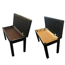 Sgabello per Pianoforte Piano Stool 2-Person Elettrico Piano Bench Bagagli sedie Tastiera Banco Cuscino PU con Bagagli Libreria (Colore : Nero, Dimensione : 75x34x50cm)