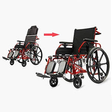 Carrozzine Semoventi, Trasportabili da Viaggio Schienale Alto Semovente, in Lega di Alluminio Pieghevole con Schienale Rimovibile Pneumatico Non Pneumatico Pedali Regolabili Disabilitati/El A