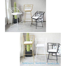 LWW Sgabelli, aggiornato prima colazione Sedia Sgabelli, Sgabello Alto sala da pranzo e soggiorno Ferro Cucina Colazione contatore Greenhouse Cafe Bar,Oro,SeatHeight65cm