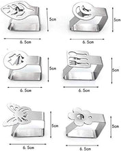 Wacemak1r - Clip per tovaglia a forma di cuore, in acciaio inox, per ristorante, feste, picnic, buffet, 4 pezzi