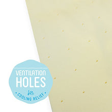 Milliard Ventilata Memory Foam Culla Materasso Topper/Culla Materasso Topper (120 x 60 cm - Bianco Sporco)