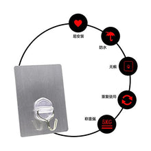 Lanker KH081 - Ganci adesivi da parete, resistenti e impermeabili, per accappatoio/cappotto/asciugamani/chiavi/borse/luci/calendari, confezione da 2