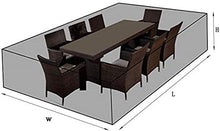 YULIAN 160x130x90cm Copertura per mobili da Giardino Impermeabile, Copertura di mobili da rettangolo terrazza, Cavo Esterno Design terrazza terrazza Piano Protettivo Piastra Impermeabile, 2.