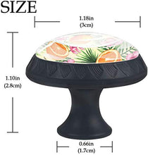 Fiore tropicale Dragon Fruit Orange Pomelli per Porta Set di 4 Pomelli per Mobili Manopole per Cassetti Cucina Armadio Vetro