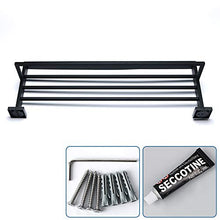 Sayayo Portasciugamani da Bagno Portasciugamani con Barra Portasciugamani da Parete 60 cm di Lunghezza, Acciaio Inossidabile SUS 304 Finitura Nero Opaco, EGA7215B