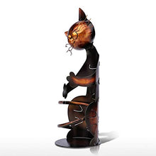 ASDFGHJKL Cat A Forma di Vino Holde Rack, Scaffale Scultura in Metallo Pratico Decorazione della Casa Mestieri