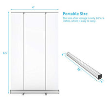 JMAR Banner Roll-up Schermo Trasparente, Utilizzato per Lo Shopping E L'uso E Il Dialogo in Ufficio, Banner in Lega di Alluminio Anti Goccia 120x200cm