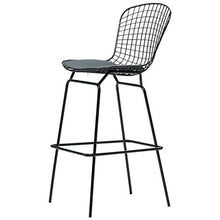 GYPPG Sgabelli Bar Moderni in Metallo con Schienale Sgabello Bar per Cucina Sedia Pranzo in Ferro Altezza Seduta 83 cm Cuscino in Ecopelle Sedia Ufficio
