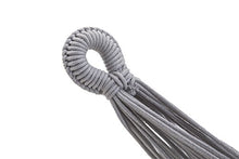 ECOMUNDY Pure XL 380 Grigio - Amaca da giardino doppio - 2 persone - cotone Organico - GOTS - 160x260x380cm