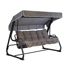 TECNOWEB Cuscini per Dondolo 4 posti (70x52x12cm) - Incluso Anche Il tettuccio Coordinato - 100% Made in Italy - Ideale per Esterni (Giardini e Cortili) - Telaio Non Incluso