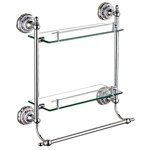 NHLBD Mensola da Bagno, mensola portaoggetti - 2 ° Piano, Bagno Rack, Magazzinaggio antiruggine Mensola for partizione da Bagno (Dimensioni: 60cm) (Size : 50cm)