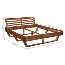 SKM Giroletto in Legno Massello di Acacia 160x200 cm (36.5kg)