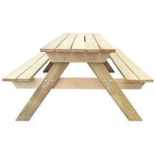 Anself Tavolo da Picnic in Legno 150 x 135 x 71,5 cm