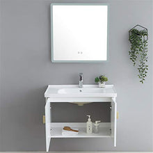 Set di Mobili da Bagno Combinazione Set di armadietto per mobili per armadietto a Specchio Cabinet Set con Specchio (Color : White, Size : 48x81x53cm)