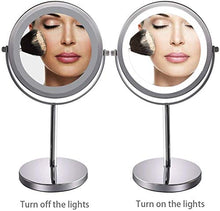 LBWARMB Trucco Specchio con luci Beauty Makeup Mirror Makeup Makeup Light Up Specchio Vanity per Dressing Toeletta Professionale Cosmetico Modo Doppia Fianco Specchio ingrandimento Rotondo