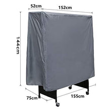 YXNN Copertura da Tavolo da Ping-Pong Coperchio Resistente intemperie di Tutti i Meteo Coperchio da Tavolo da Ping Pong da Interno Grigio 152 * 52 * 144 cm