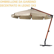 PiuShopping OMBRELLONE da Giardino Esterno DECENTRATO PALO Laterale in Legno 3X3 300X300