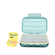 BGSFF Organizer per farmaci Riduce l'odore Doppia Fibbia Pillola Tablet Portapillole da Viaggio Portatile Doppia Tromba Gialla