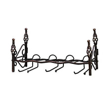 LHQ-HQ Attaccatura del Supporto di Vetro Vino, Vino Europea Capovolto Wine Rack Shelf Bar Wall Hanging Holder Calice Rame dell'Annata Ferro battuto 41 * 19 * 22cm