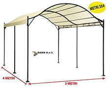 Bars EASYSHOP Telo 3X4 180GR per Gazebo Tunnel 3x4 mt per Esterno terrazzo Ecrù
