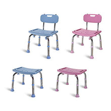 Sgabello da bagno medico Anziani Bambini incinti Disabili Cassaforte Anti-caduta Vasca da bagno Doccia Schienale Sedia Panca da campeggio Seggiolino Ottomano-Sedia rosa
