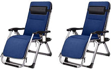 Attrezzatura domestica Lettino prendisole leggero Sedie da giardino pieghevoli Set di 2 sdraio pieghevoli reclinabili Sedia da giardino reclinabile Zero Gravity Office Lounge Balcone Home Leisure S