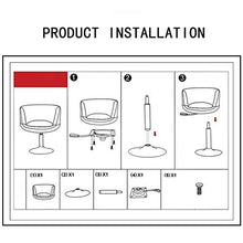 bdb Sgabelli da Bar Moderni in Pelle PU Set di 2, Bancone da Cucina Regolabile in Altezza, Sedie da Bar, Alzata Girevole A 360 °, Comodo Sgabello mobilia (Colore : Orange-1)