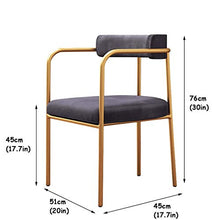 YUBINSgabello da Bar，Schienale Sgabello da Bar Gambe Velluto Tessuto Cuscino del Sedile Posteriore Robusto Metallo Pranzo/Soggiorno Bar Caffetteria Sedia Laterale Sedia Colazione Pianale da Cucina S
