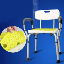 LXLAMP con Regolazione del Bracciolo Assistenza Sanitaria Sedile Rettangolare Rettangolare for Doccia/Stanza da Bagno Sedile (Rettangolare), braccioli Sedile da Vasca Sgabello Doccia