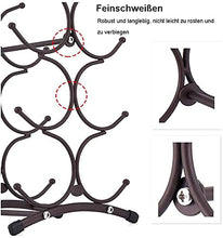 AniU - Supporto per bottiglie di vino, scaffale per vino, contenitore per 6 bottiglie da cucina, dispensa, cantina