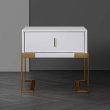 LSX-Comodino Comodino, Comodino Camera da Letto Semplice Stile Nordico, armadietto Moderno, Adatto per: Soggiorno/Camera da Letto/Studio, 3 Colori Disponibili OYO (Color : White)