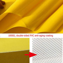 HAOXIANG Telo Resistente, Polietilene Cerato Ad Alta Densità E Doppio Rivestimento Impermeabile al 100% E Occhielli Rinforzati con Protezione UV,Giallo,5mx6m