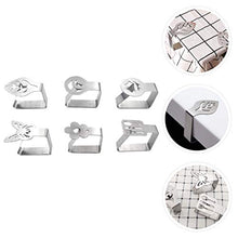 DOITOOL 6Pcs in Acciaio Inox Tovaglia Clip di Stile del Fiore del Pannello Esterno Tavolo Regolabile Morsetti Tavolo della Copertura del Panno Morsetti Supporto per La Casa di Nozze