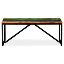 Festnight Panca in Legno Massello di Recupero, Panchina da Giardino 110x35x45 cm