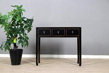 Yajutang China Siedeboard nero con bordi in legno naturale laccato lucido
